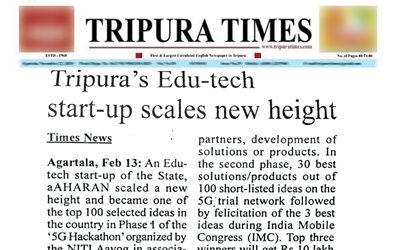aAHARAN covered by Tripura Times