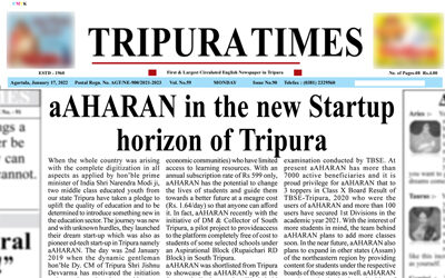 aAHARAN in the new startup horizon of Tripura
