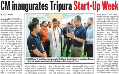 CM inaugurates Tripura Start-Up Week